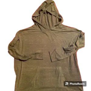 Abercrombie kids gray hoodie lightweight shirt with front pocket XL